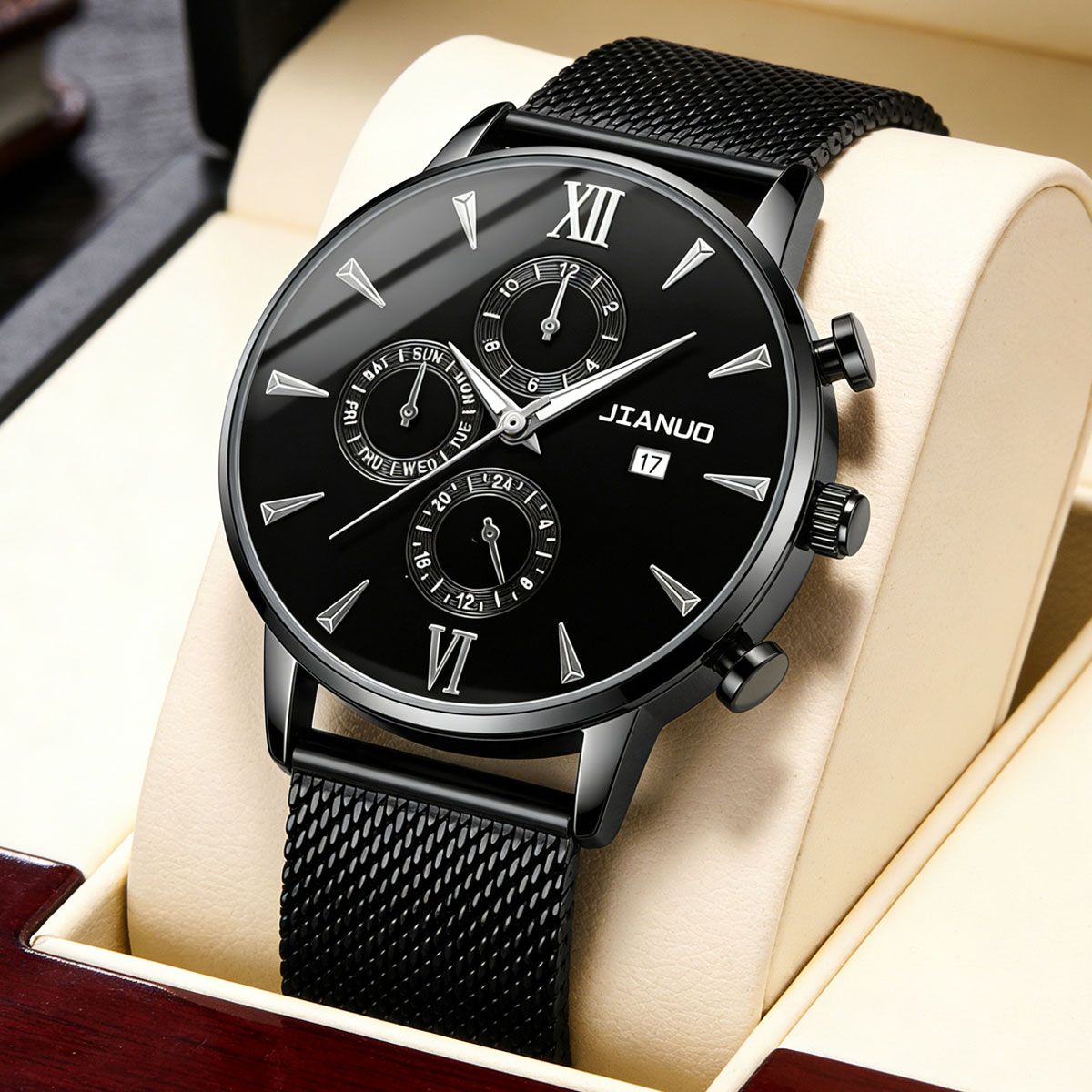 Mesh Stainless Strap - Jam Tangan Pria Kasual Trendy Milan