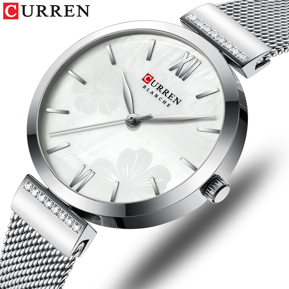 Mesh Stainless Strap - Jam Tangan Quartz Minimalis CURREN 9067