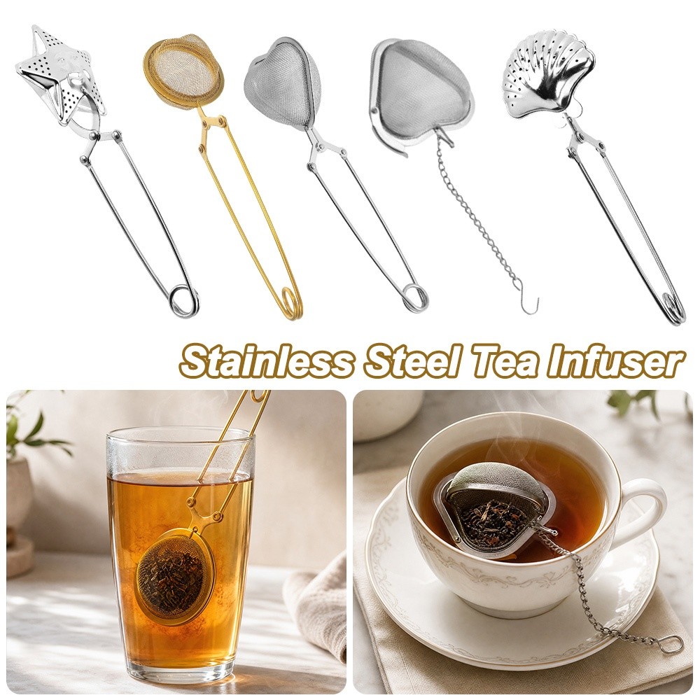 Mesh Stainless Strap - Infuser Teh Stainless Steel Kreatif, Kantong