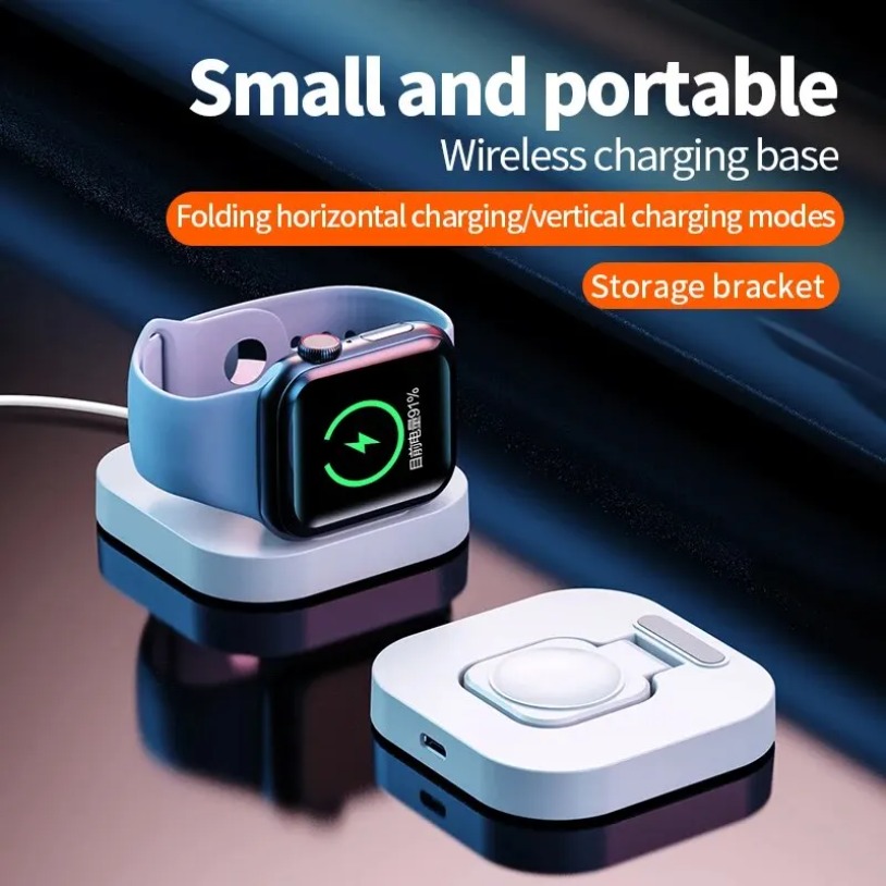 Smartwatch Apple Watch - Stasiun Pengisian Daya Nirkabel Magnetik Portabel