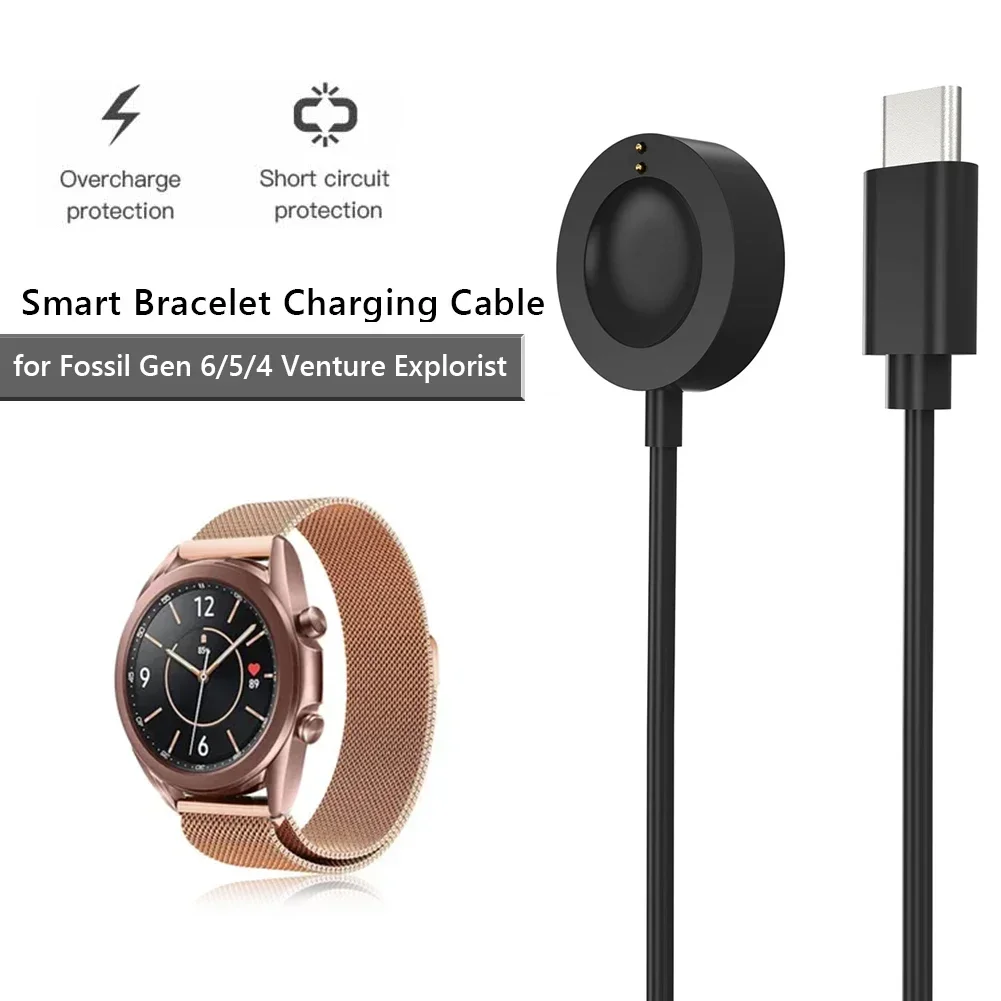 Fossil Watches Smartwatch Charger - Dock Pengisi Daya Cepat Magnetik USB