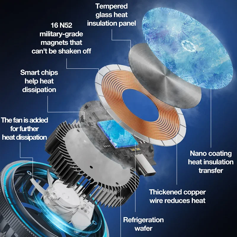 Smartwatch Apple Watch - Pengisi Daya Nirkabel Magnetik Pendingin Es