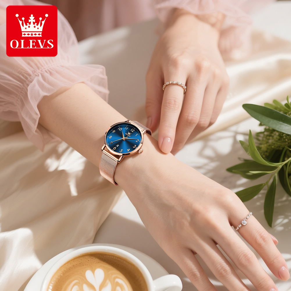 OLEVS 5653 Jam Tangan Wanita J - Mesh Stainless Strap ulasan dan harga