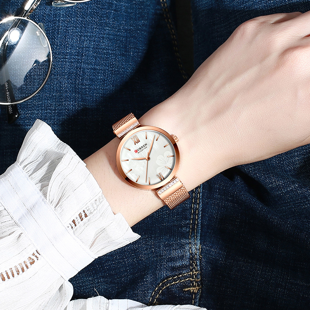 Jam Tangan Quartz Minimalis CU - Mesh Stainless Strap ulasan dan harga