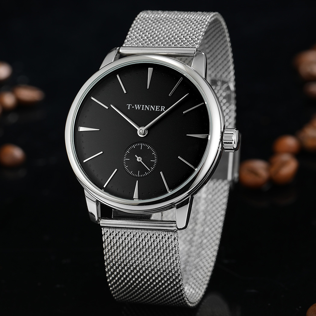 WINNER jam tangan Mekanikal un - Mesh Stainless Strap ulasan dan harga