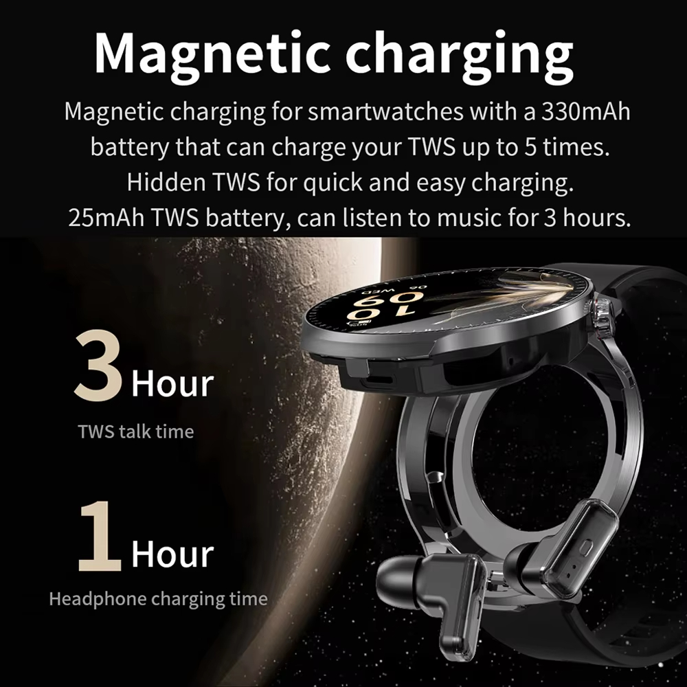 Jam Tangan Pintar TWS 2 in 1 d - Smartwatch Noise Watches For Men ulasan dan harga