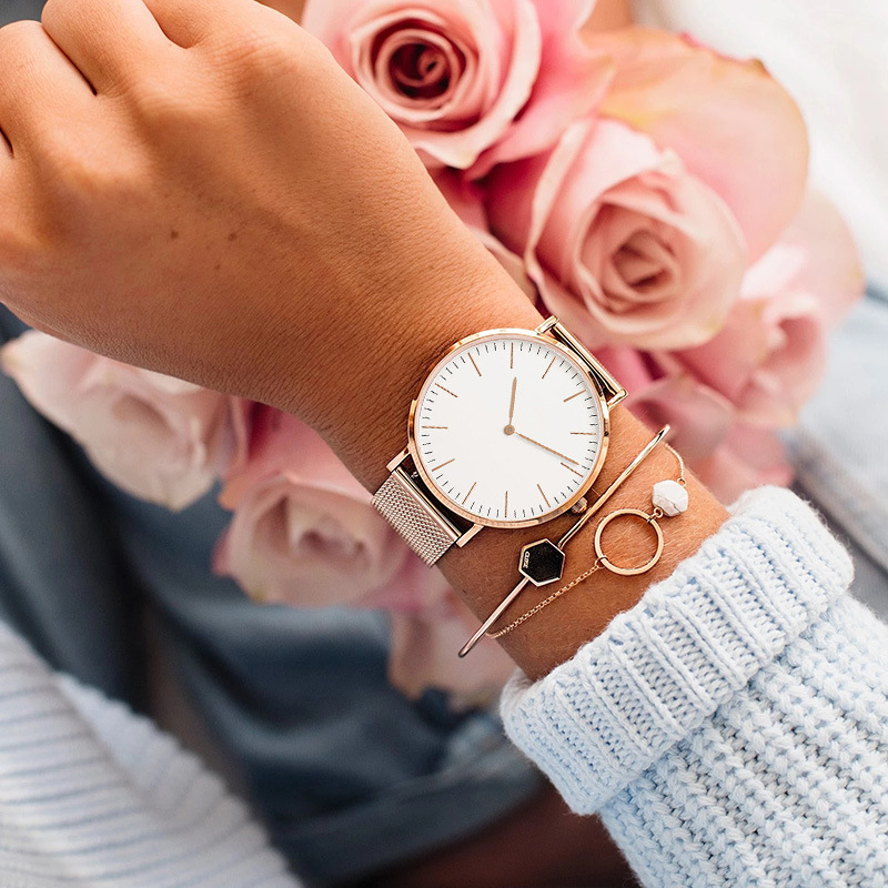 Jam tangan wanita mewah merek  - Mesh Stainless Strap ulasan dan harga
