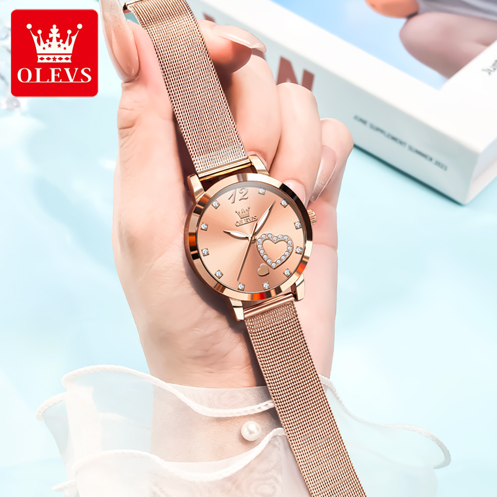 OLEVS 5189 Jam Tangan Kuarsa u - Mesh Stainless Strap ulasan dan harga
