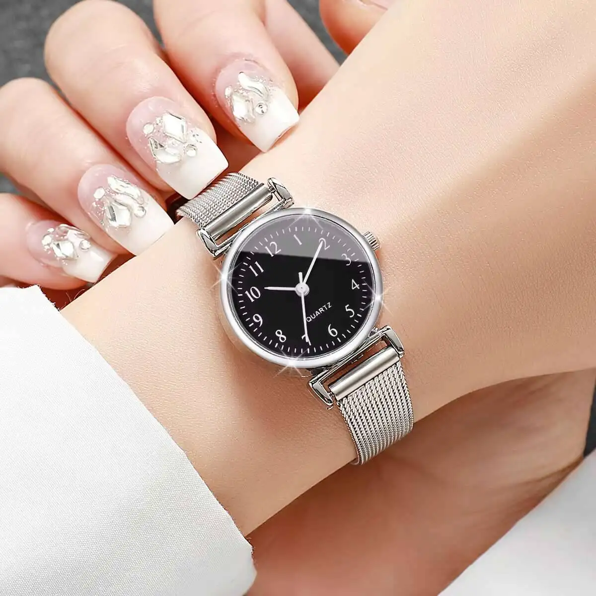 1/2 Buah Jam Tangan Wanita Mod - Mesh Stainless Strap ulasan dan harga