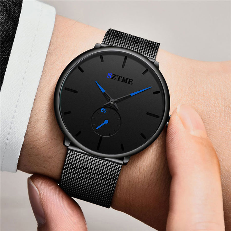 Jam tangan pria, jam tangan pr - Mesh Stainless Strap ulasan dan harga