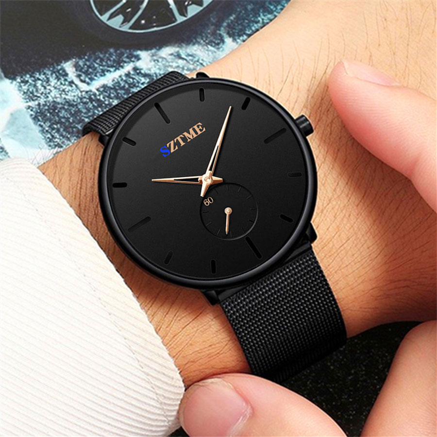 Jam tangan pria, jam tangan pr - Mesh Stainless Strap ulasan dan harga